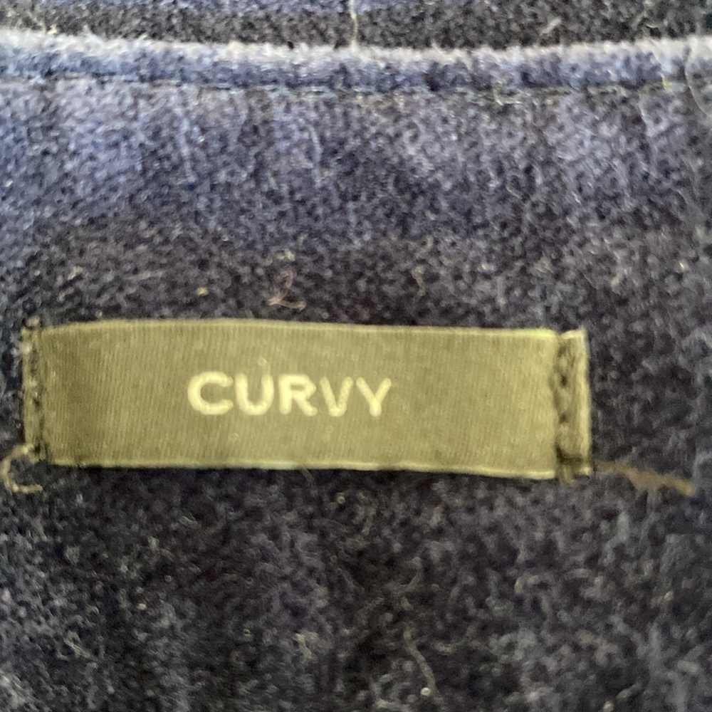Talbots 10 blue pants curvy velour - Picture 12 of 13